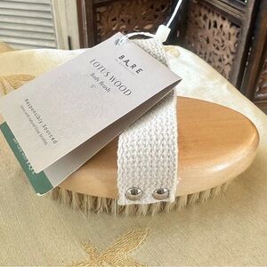BARE By Baudelaire Lotus Wood Body Brush. With Natural Boar Bristles.